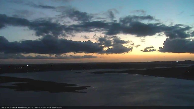 Lake Travis webcam, June 17, 2024 9:00 PM CT