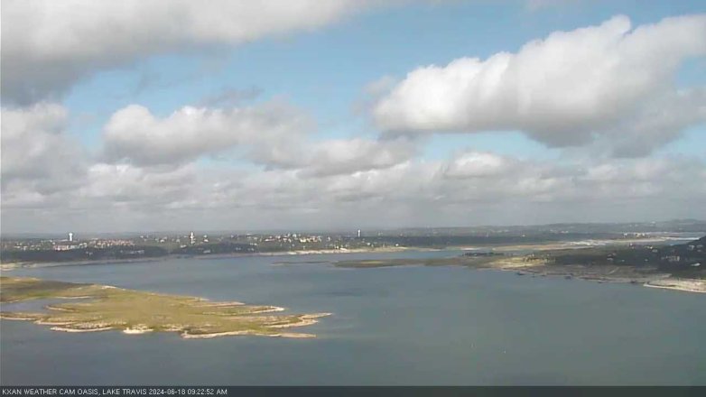 Lake Travis webcam, June 18, 2024 9:25 AM CT