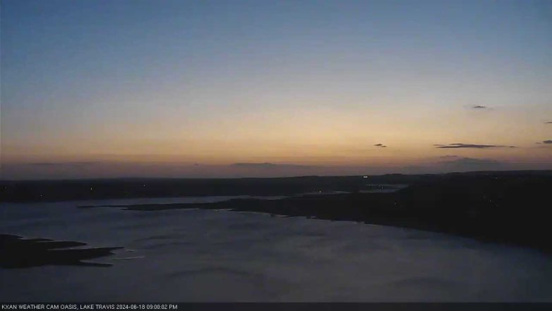 Lake Travis webcam, June 18, 2024 9:00 PM CT