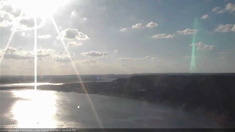 Lake Travis webcam, June 21, 2024 6:45 PM CT