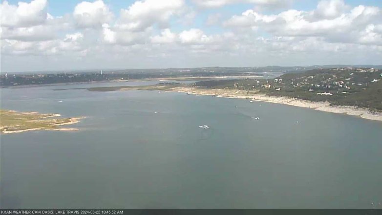 Lake Travis webcam, June 22, 2024 10:45 AM CT