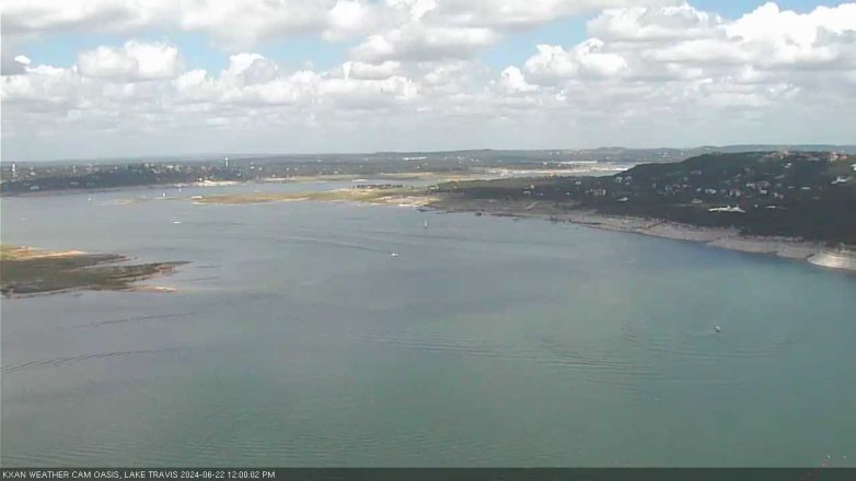 Lake Travis webcam, June 22, 2024 12:00 PM CT