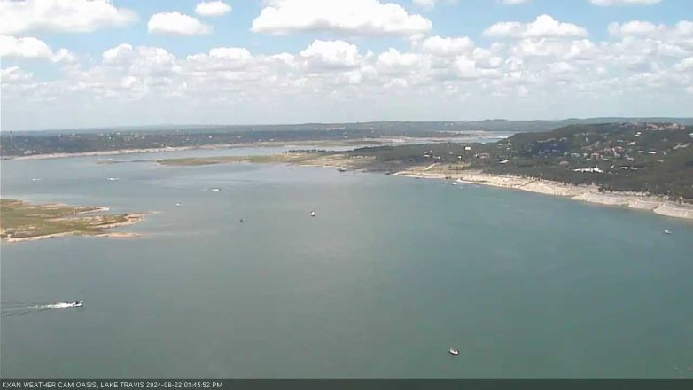Lake Travis webcam, June 22, 2024 1:45 PM CT