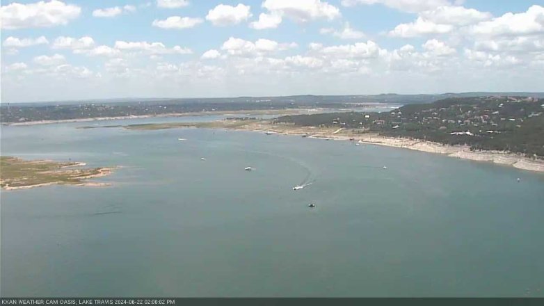 Lake Travis webcam, June 22, 2024 2:00 PM CT
