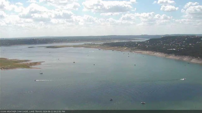 Lake Travis webcam, June 22, 2024 4:25 PM CT