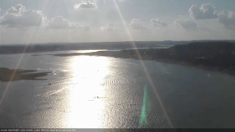 Lake Travis webcam, June 22, 2024 6:25 PM CT