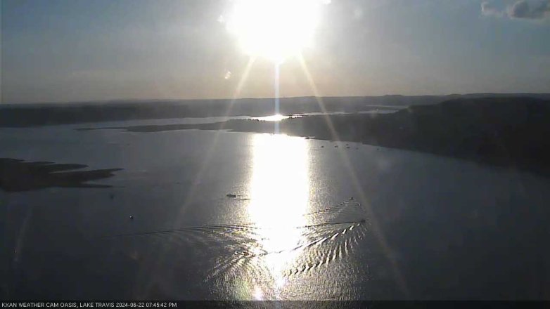 Lake Travis webcam, June 22, 2024 7:45 PM CT
