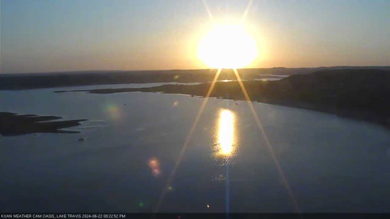 Lake Travis webcam, June 22, 2024 8:25 PM CT