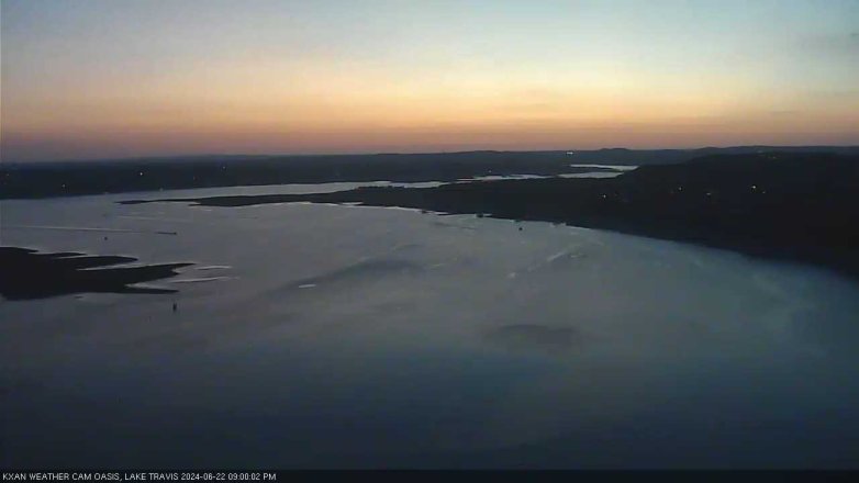 Lake Travis webcam, June 22, 2024 9:00 PM CT
