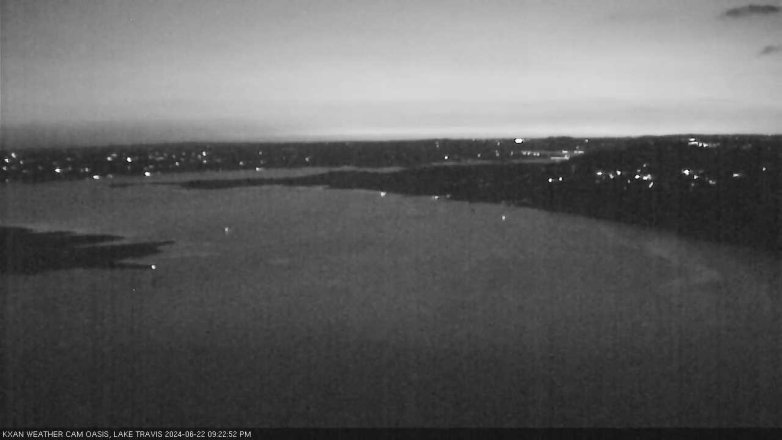 Lake Travis webcam, June 22, 2024 9:25 PM CT