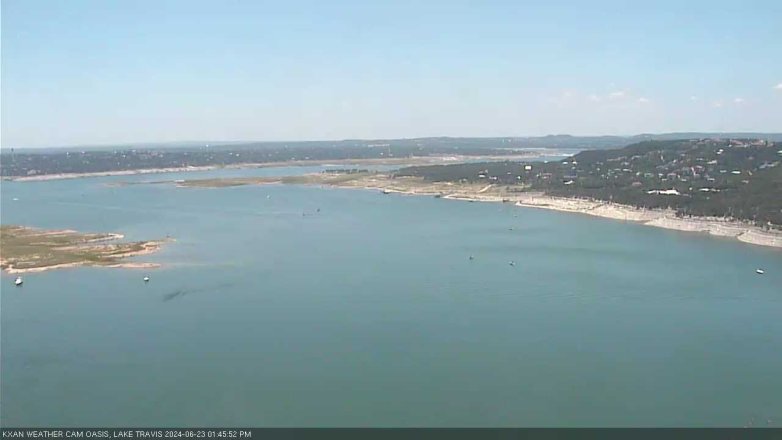 Lake Travis webcam, June 23, 2024 1:45 PM CT