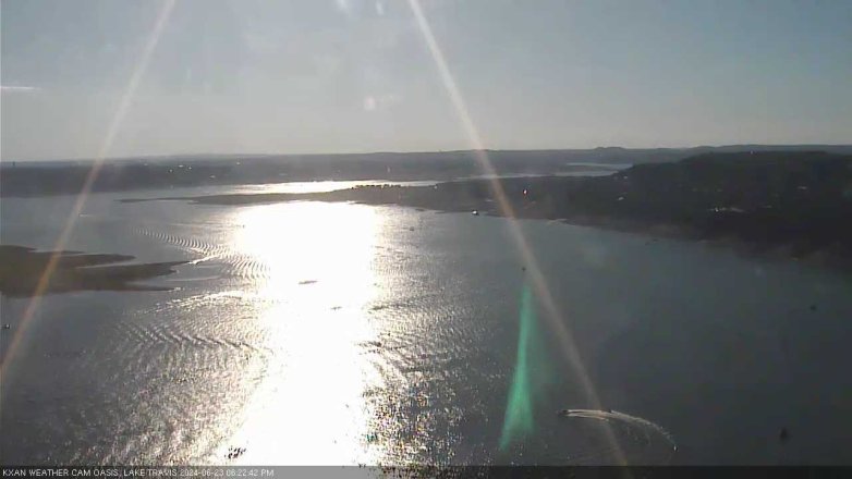 Lake Travis webcam, June 23, 2024 6:25 PM CT