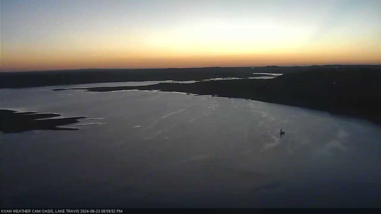 Lake Travis webcam, June 23, 2024 9:00 PM CT