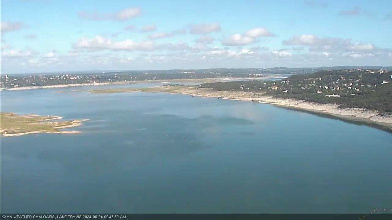 Lake Travis webcam, June 24, 2024 9:45 AM CT