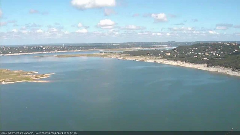 Lake Travis webcam, June 24, 2024 10:25 AM CT