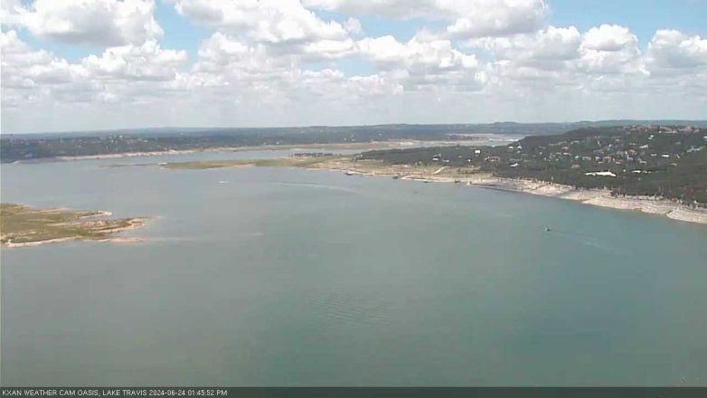 Lake Travis webcam, June 24, 2024 1:45 PM CT