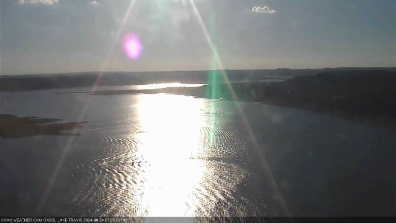 Lake Travis webcam, June 24, 2024 7:00 PM CT