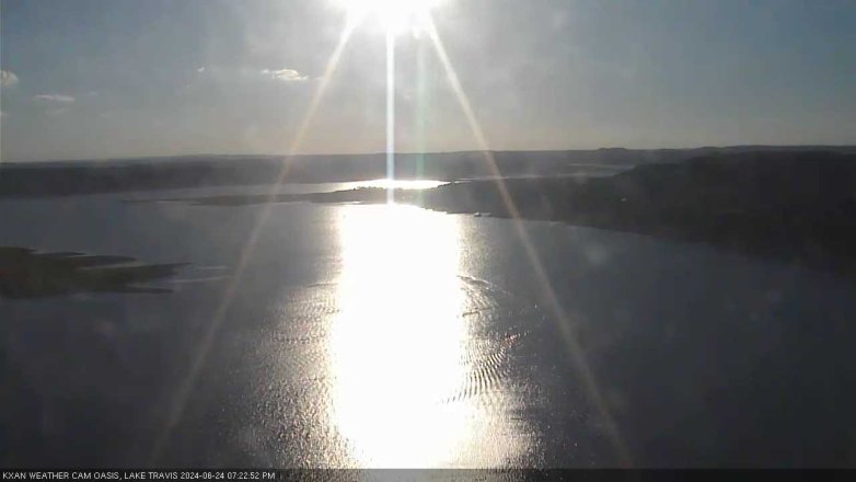 Lake Travis webcam, June 24, 2024 7:25 PM CT