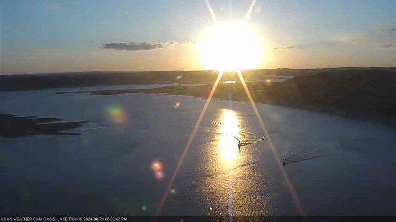 Lake Travis webcam, June 24, 2024 8:25 PM CT