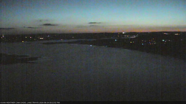 Lake Travis webcam, June 24, 2024 9:25 PM CT