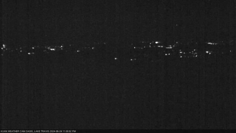 Lake Travis webcam, June 24, 2024 11:00 PM CT