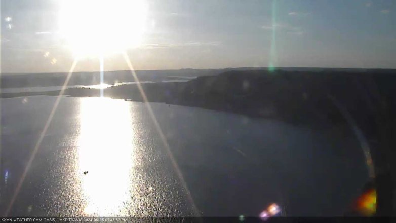 Lake Travis webcam, June 25, 2024 7:45 PM CT