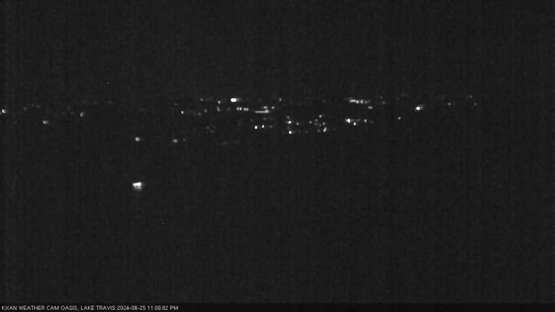Lake Travis webcam, June 25, 2024 11:00 PM CT
