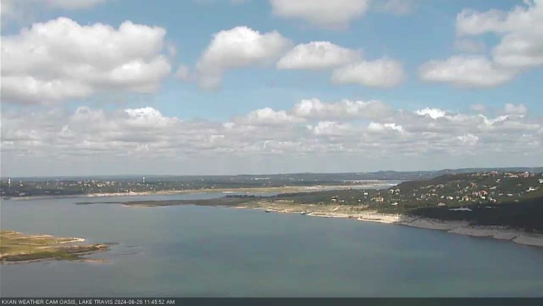 Lake Travis webcam, June 26, 2024 11:45 AM CT
