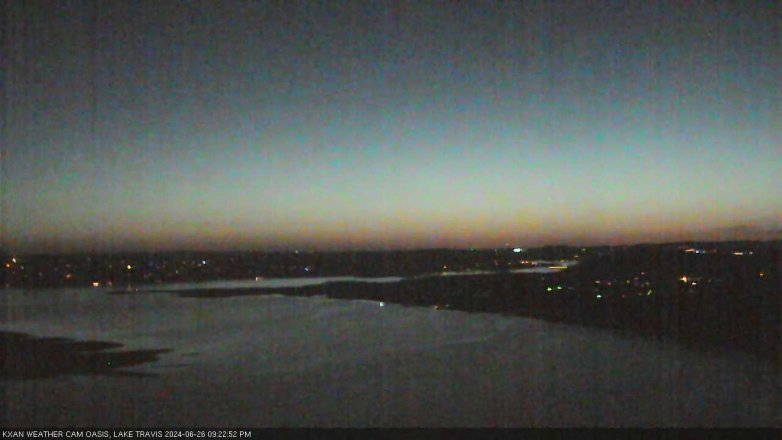 Lake Travis webcam, June 26, 2024 9:25 PM CT