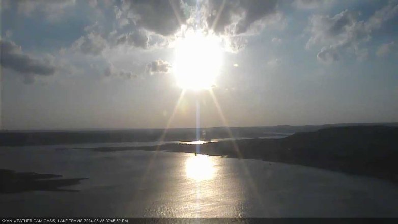 Lake Travis webcam, June 28, 2024 7:45 PM CT