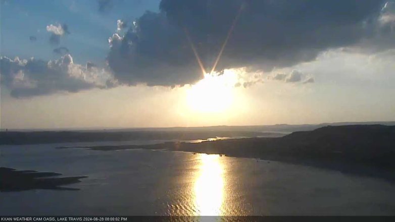 Lake Travis webcam, June 28, 2024 8:00 PM CT