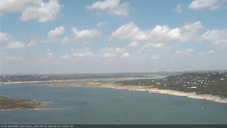 Lake Travis webcam, June 29, 2024 11:45 AM CT