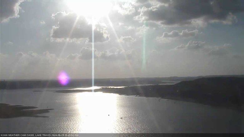 Lake Travis webcam, June 29, 2024 6:45 PM CT