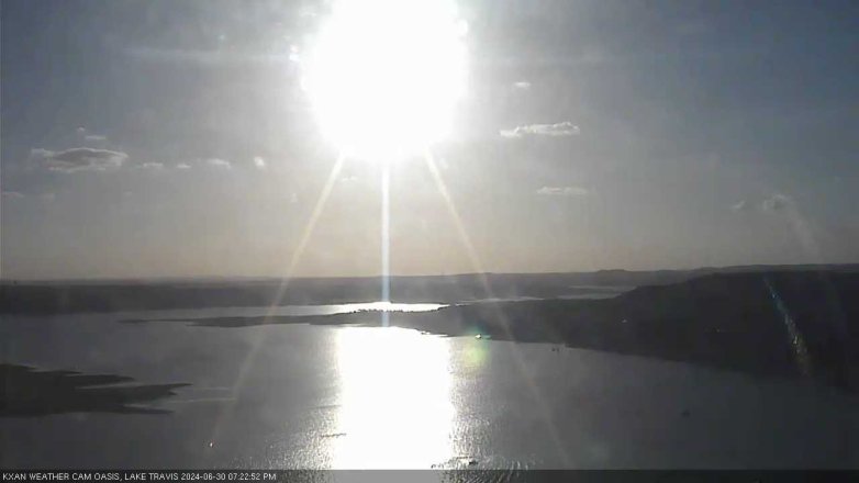 Lake Travis webcam, June 30, 2024 7:25 PM CT