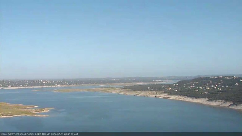 Lake Travis webcam, July 1, 2024 9:00 AM CT