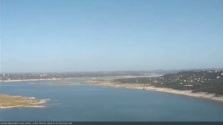 Lake Travis webcam, July 1, 2024 9:25 AM CT