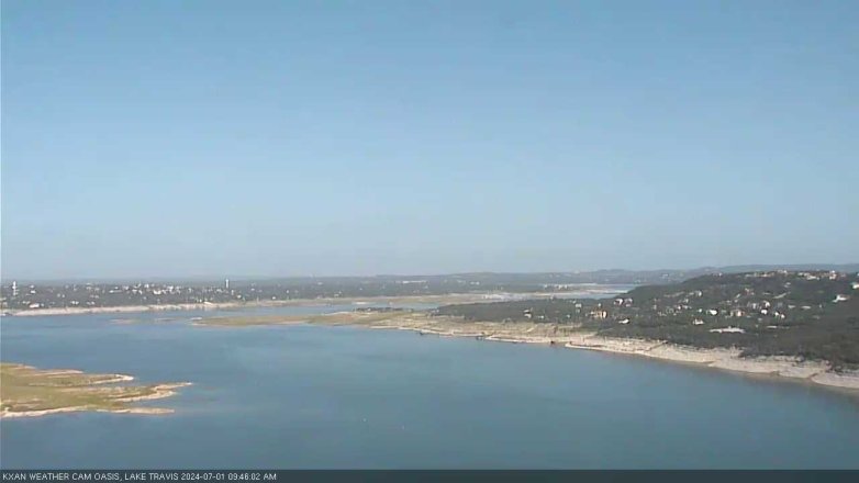 Lake Travis webcam, July 1, 2024 9:45 AM CT