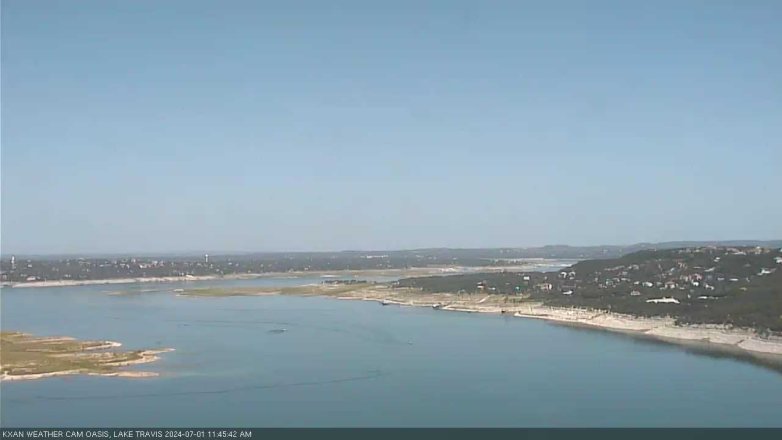 Lake Travis webcam, July 1, 2024 11:45 AM CT