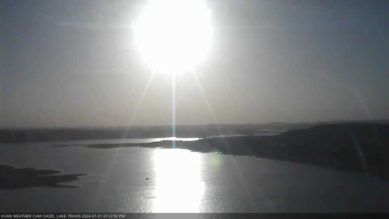 Lake Travis webcam, July 1, 2024 7:25 PM CT