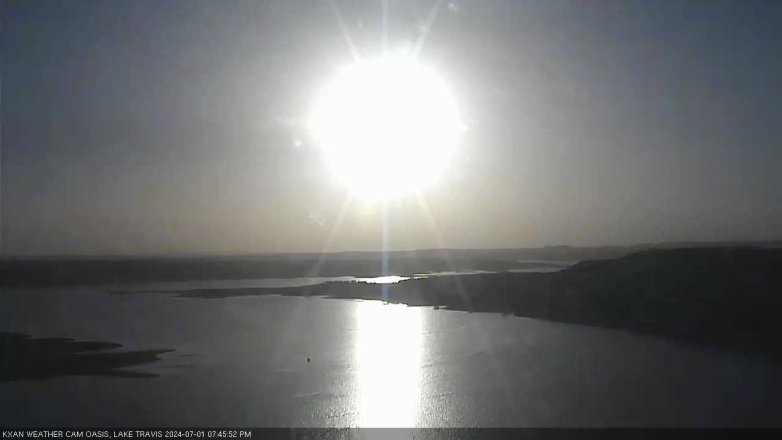 Lake Travis webcam, July 1, 2024 7:45 PM CT
