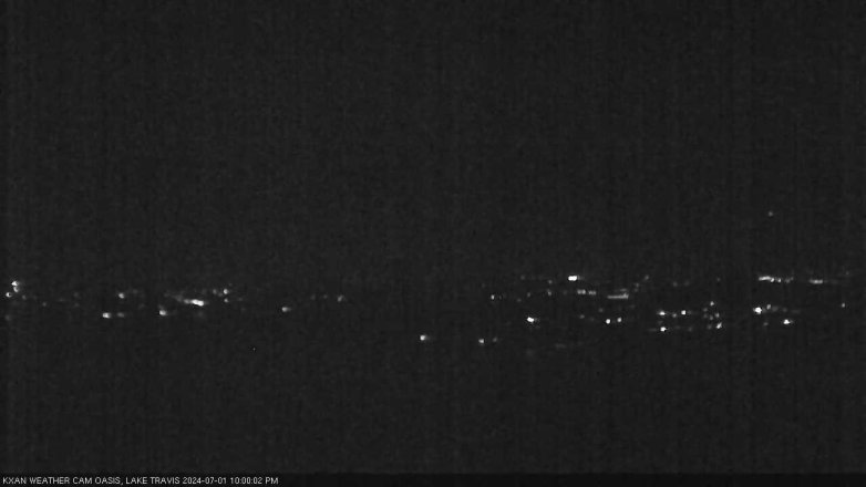 Lake Travis webcam, July 1, 2024 10:00 PM CT