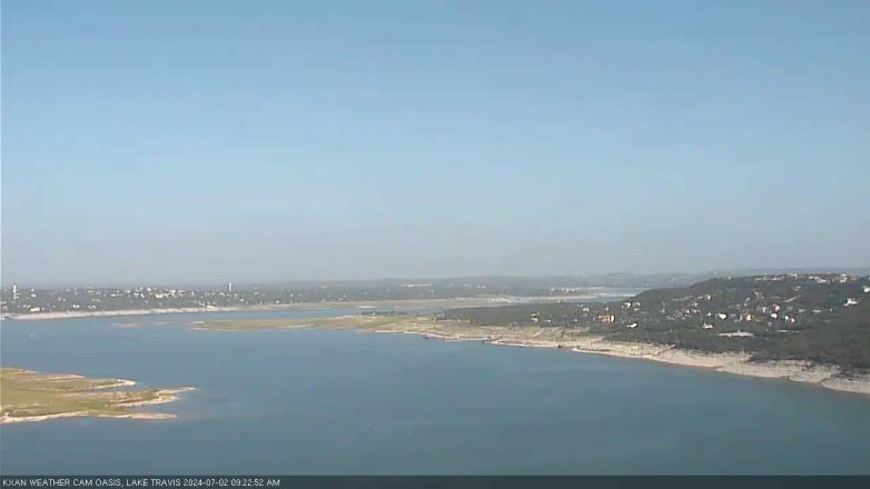 Lake Travis webcam, July 2, 2024 9:25 AM CT
