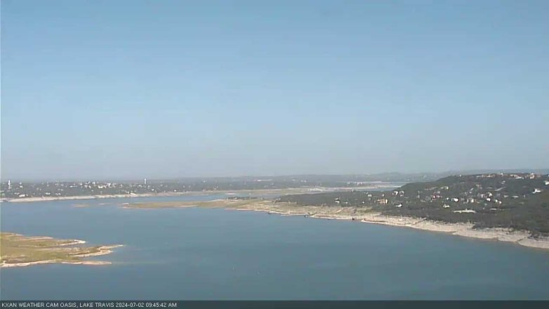 Lake Travis webcam, July 2, 2024 9:45 AM CT