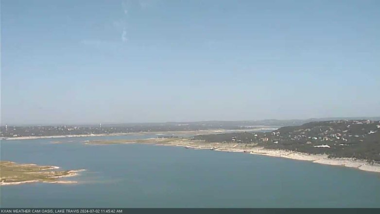 Lake Travis webcam, July 2, 2024 11:45 AM CT