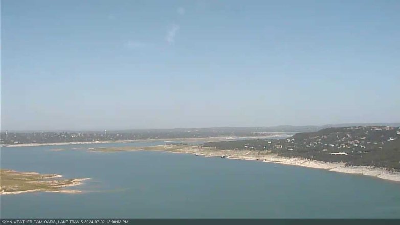 Lake Travis webcam, July 2, 2024 12:00 PM CT