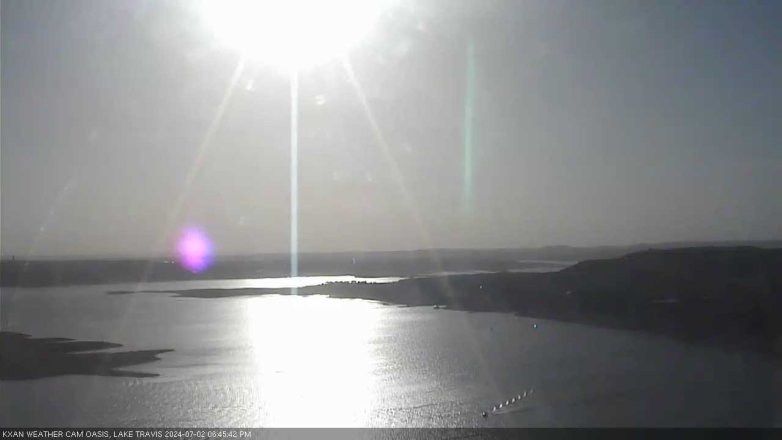Lake Travis webcam, July 2, 2024 6:45 PM CT