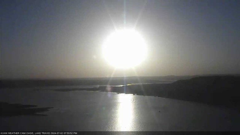 Lake Travis webcam, July 2, 2024 8:00 PM CT