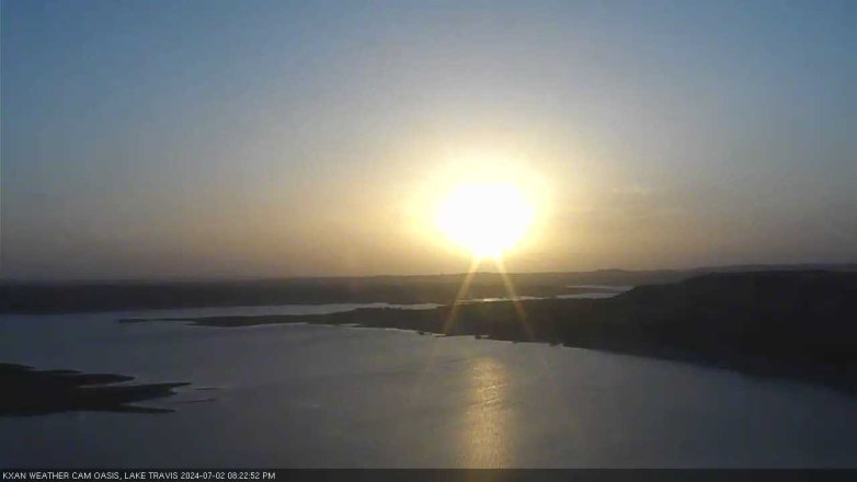 Lake Travis webcam, July 2, 2024 8:25 PM CT