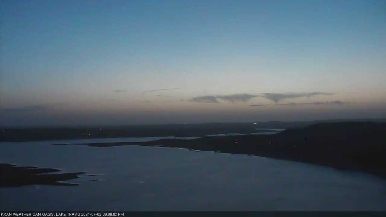 Lake Travis webcam, July 2, 2024 9:00 PM CT