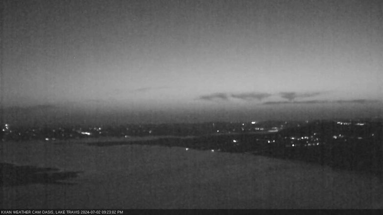 Lake Travis webcam, July 2, 2024 9:25 PM CT